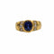 Bague 49 Bague or jaune saphir et diamants 58 Facettes