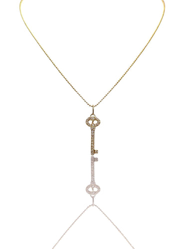 Collier Collier porte-clés Tiffany & Co en or jaune 18 carats avec diamants 58 Facettes 85572