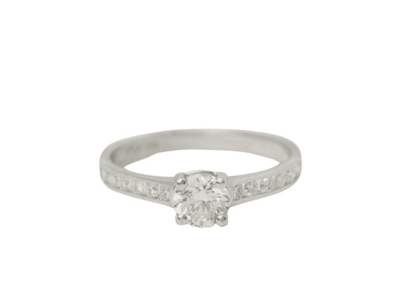 Bague 52 Bague solitaire en or blanc et diamant 0.48ct 58 Facettes 26142