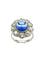 Bague Belle-Epoque en or blanc, saphir et diamants 58 Facettes