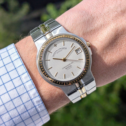 Montre Vacheron Constantin Phidias 47020 Phidias Chronomètre Royal 18k Gold and Stainless Steel 1990 1995 58 Facettes