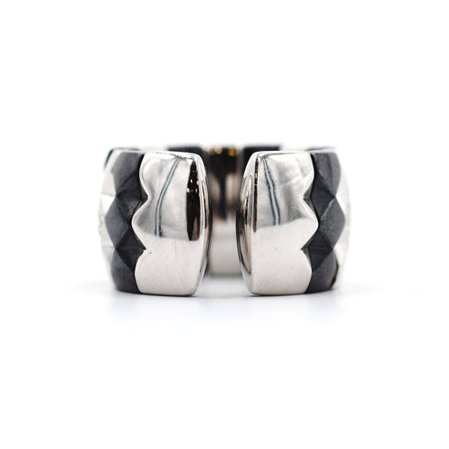 Bague Bague Enigma en or et acier 58 Facettes 8611