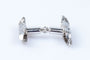 Boutons de manchette Boutons de manchette diamant en or blanc 18 carats 58 Facettes BM-77-90