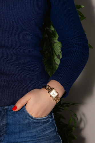 Longines Sat Dolcevita kvadratno Žuto zlato Dijamant 