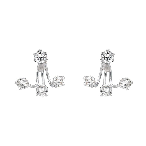 Boucles d'oreilles Boucles d'oreilles Or blanc Diamant 58 Facettes 4311412CN