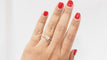 Bague 52.5 Bague solitaire en or blanc et diamant 58 Facettes 32080