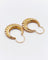 Boucles d'oreilles Créoles style Art Déco or rose 58 Facettes A06260
