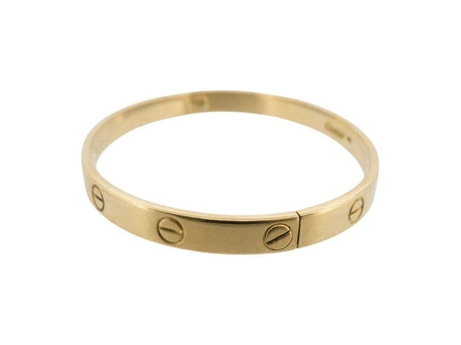 Bracelet bracelet vintage CARTIER love gm 6,5 mm en or jaune 18 carats 19 cm 58 Facettes 267773