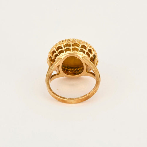 Bague 51 AUGIS - Chevalière d'Amour en or jaune 58 Facettes MAN1248