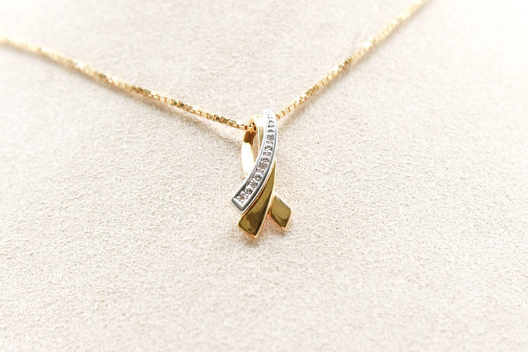 Pendentif Pendentif ruban bicolore 58 Facettes 240568