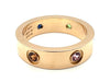 Bague 56 CARTIER. Collection "LOVE", bague or rose 18K et saphirs (full set) 58 Facettes