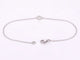Bracelet Bracelet en or blanc avec diamant 0,10 carat 58 Facettes 2235