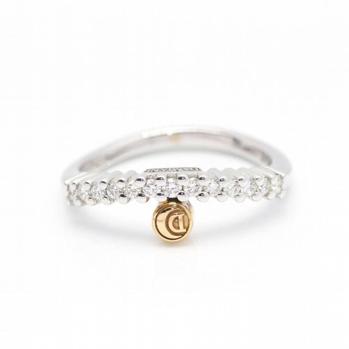 Bague 52 DAMIANI - Bague en or bicolore et diamants 58 Facettes D360528FJ