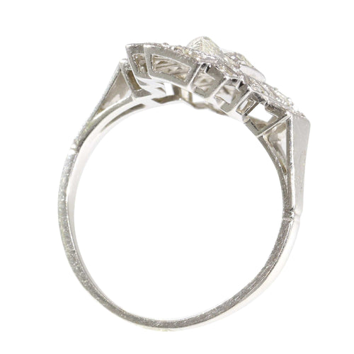 Bague 56 Allure Vintage : Bague en diamant Art Déco des années 1950 58 Facettes 24002-0086