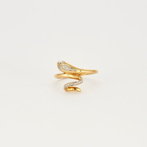 Bague Bague 2 ors serpent 58 Facettes LP654