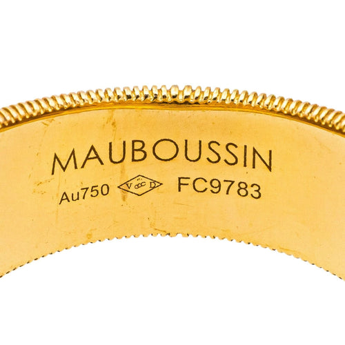 Bague 54 Mauboussin Bague Un été en toscane Or jaune, Or blanc Diamant noir, Diamant 58 Facettes 4342795RV