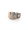 Bague 53 Anello vintage en or rose 18kt et diamants 58 Facettes
