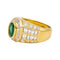 Bague 53 Bague Or jaune Emeraude, Diamant 58 Facettes 4445910CN