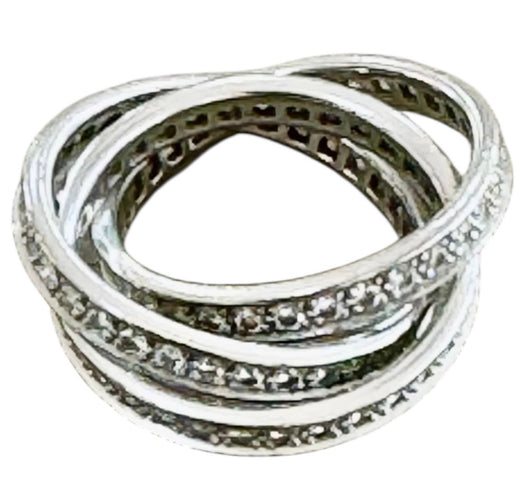 CARTIER - Anillo Trinity oro blanco diamantes 
