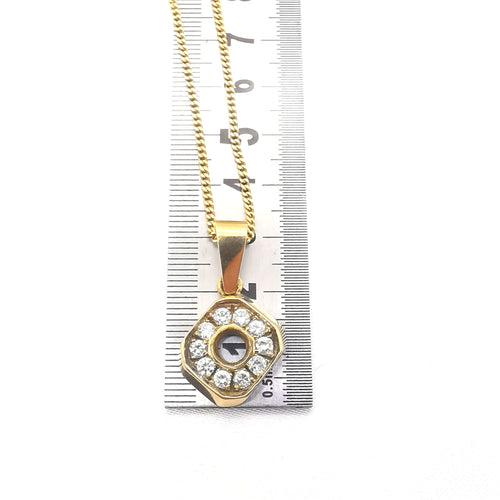 Collier Collier en or jaune et diamants 58 Facettes