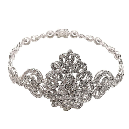 Bracelet Bracelet en or blanc et diamants 58 Facettes