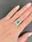 Bague Bague deux ors emeraude et diamants 58 Facettes