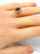 Bague 55 Bague or jaune rubis et diamants 58 Facettes AB335