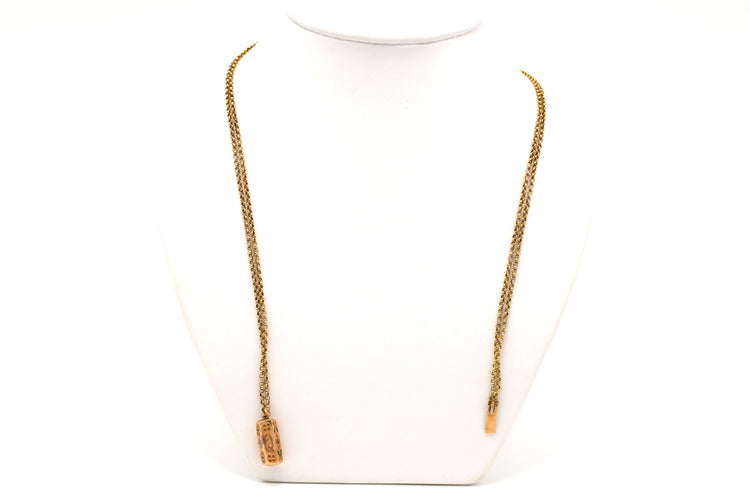 Collier Collier Napoléon III en or jaune 18 carats et diamants "taille" rose 58 Facettes B485