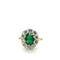 Bague 57 Bague Marguerite Emeraude et diamants 58 Facettes 1.0000330/1