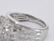 Bague 54 Bague entourage en or blanc avec diamants 58 Facettes 2041