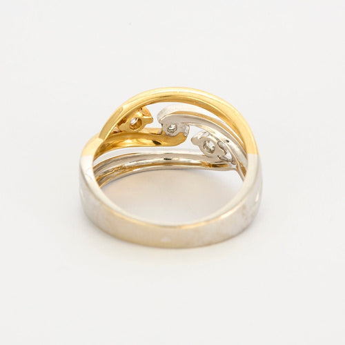 Bague 55 Bague bicolore diamants 58 Facettes