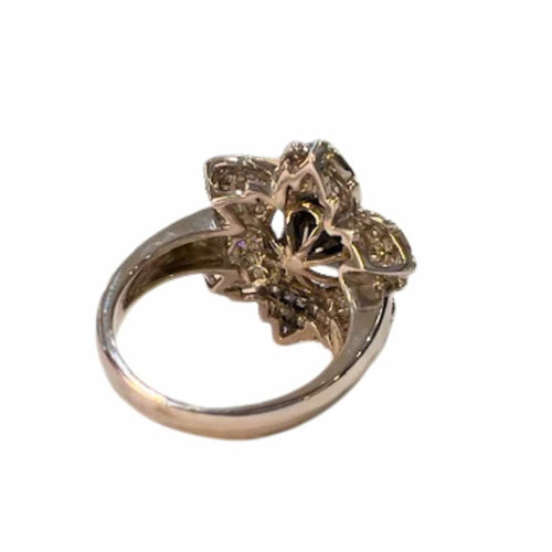 Bague 53 BAGUE DE DESIGN CONTEMPORAIN DU 20E SIÈCLE en OR 18 KT avec DIAMANTS. 58 Facettes Q233B