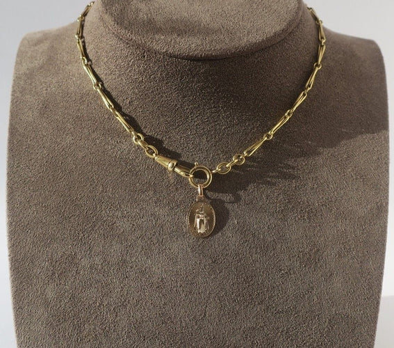 Pendentif Médaille pendentif XIXe Vierge à l’Enfant en or rose 18k 58 Facettes