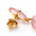 Boucles d'oreilles Boucles d'oreilles en or rose et quartz rose 58 Facettes D363782UZ