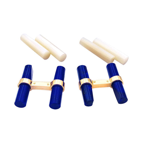 Boutons de manchette Boutons de manchette Cartier or jaune, bâtonnets interchangeables. 58 Facettes 33091