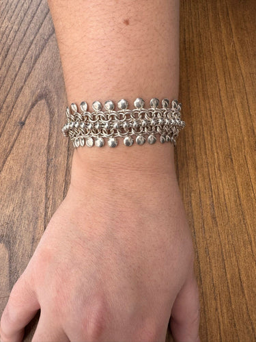 Bracelet Bracelet à motifs de boules en argent 58 Facettes