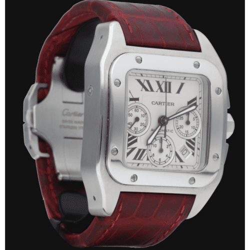 Montre Cartier Montre Santos 100 Xl Chronograph 58 Facettes MT41470