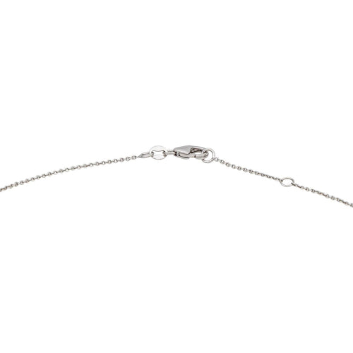 Collier Collier Or blanc Emeraude, Diamant 58 Facettes 4765736RV