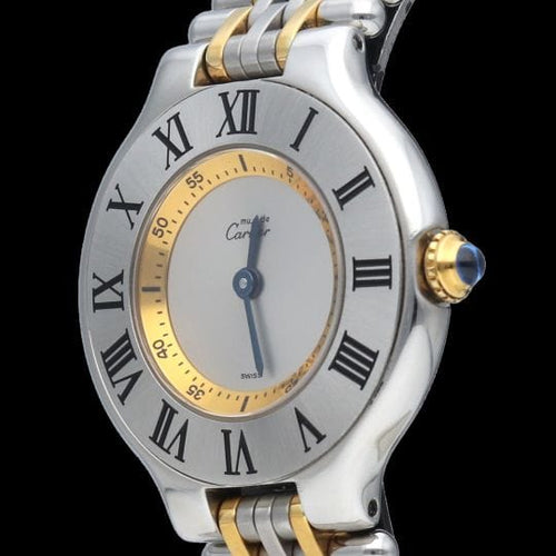 Montre Cartier Montre Must 21 Or Jaune 18K / Acier 58 Facettes MT43118