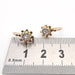 Boucles d'oreilles dormeuses or jaune et blanc diamants 58 Facettes