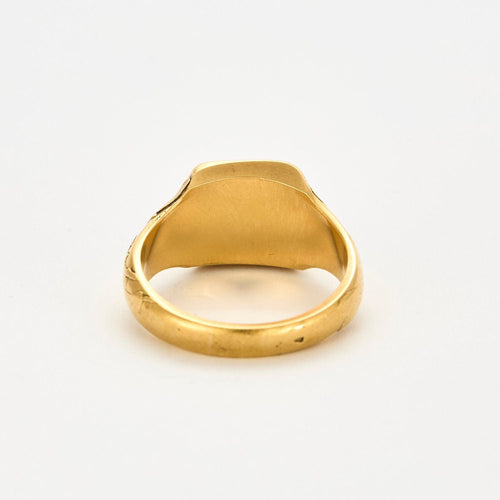 Bague 63 Bague Chevalière Ancienne Or 58 Facettes