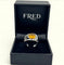 Bague 54 FRED - Bague or blanc Citrine 58 Facettes