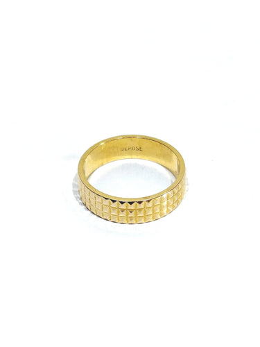 Wedding band woman in 18-carat rose gold diamond tip 