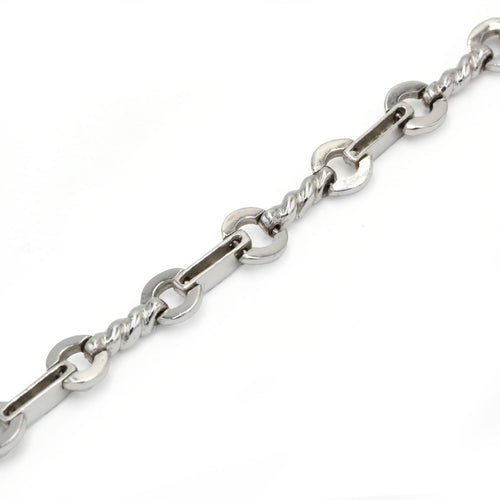 Bracelet Bracelet Torsadé - Or blanc & Diamants 58 Facettes 250473R