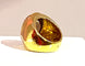 Bague 51 Bague en or jaune topaze cabochon 58 Facettes AB340
