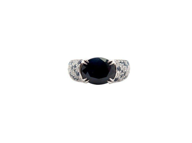 Bague 54 bague MAUBOUSSIN nuit d'amour 54 or blanc saphir & diamants + boite 58 Facettes 266985