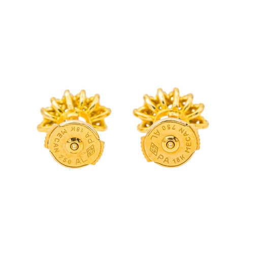 Boucles d'oreilles Boucles d'oreilles  Puces Or jaune Saphir, Diamant 58 Facettes 4443920RV