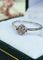 Bague 51 Bague or blanc diamants 58 Facettes 576