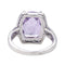 Bague 53 Bague Or blanc Améthyste, Diamant 58 Facettes 3804082CN
