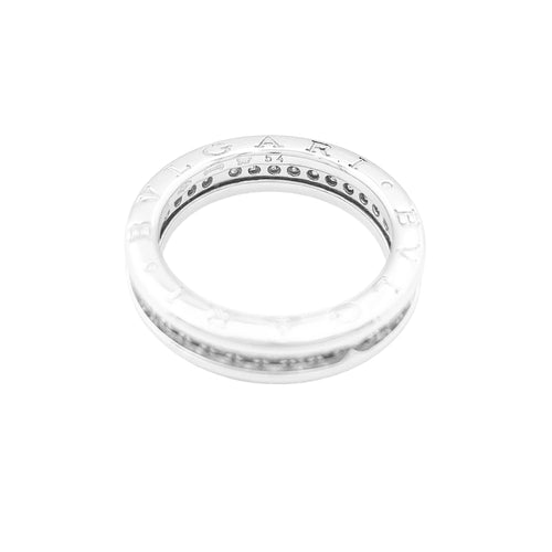 Bague 54 Bague Bulgari, "Alliance B.Zero1", or blanc et diamants. 58 Facettes 35002